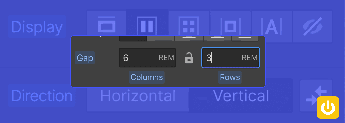 Flexboxgap fonctionnalité dans Webflow
