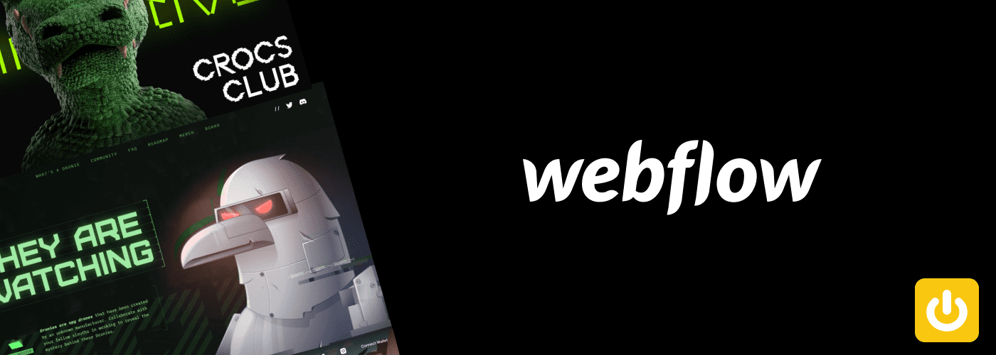 Aperçu de site NFT sur Webflow