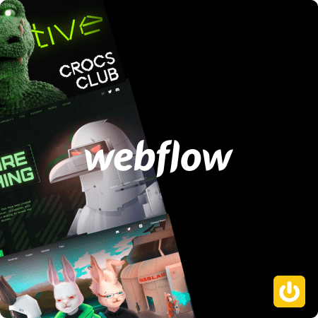 Aperçu de site NFT sur Webflow