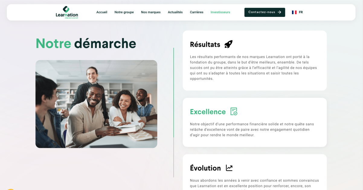 section notre démarche learnation