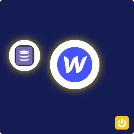 Logo Webflow avec icône collection CMS webflow