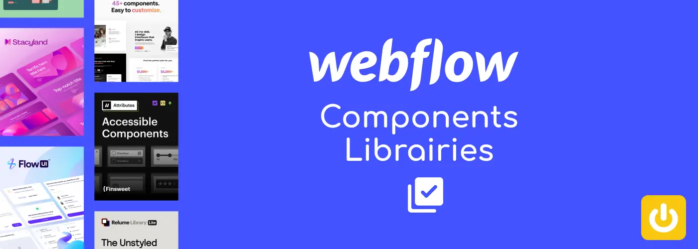 Librairie / Bibliothèque composant Webflow
