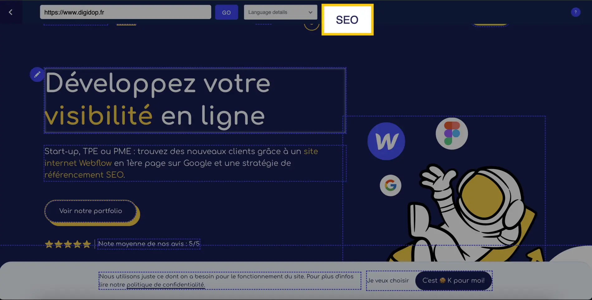Visual Editor Weglot Digidop