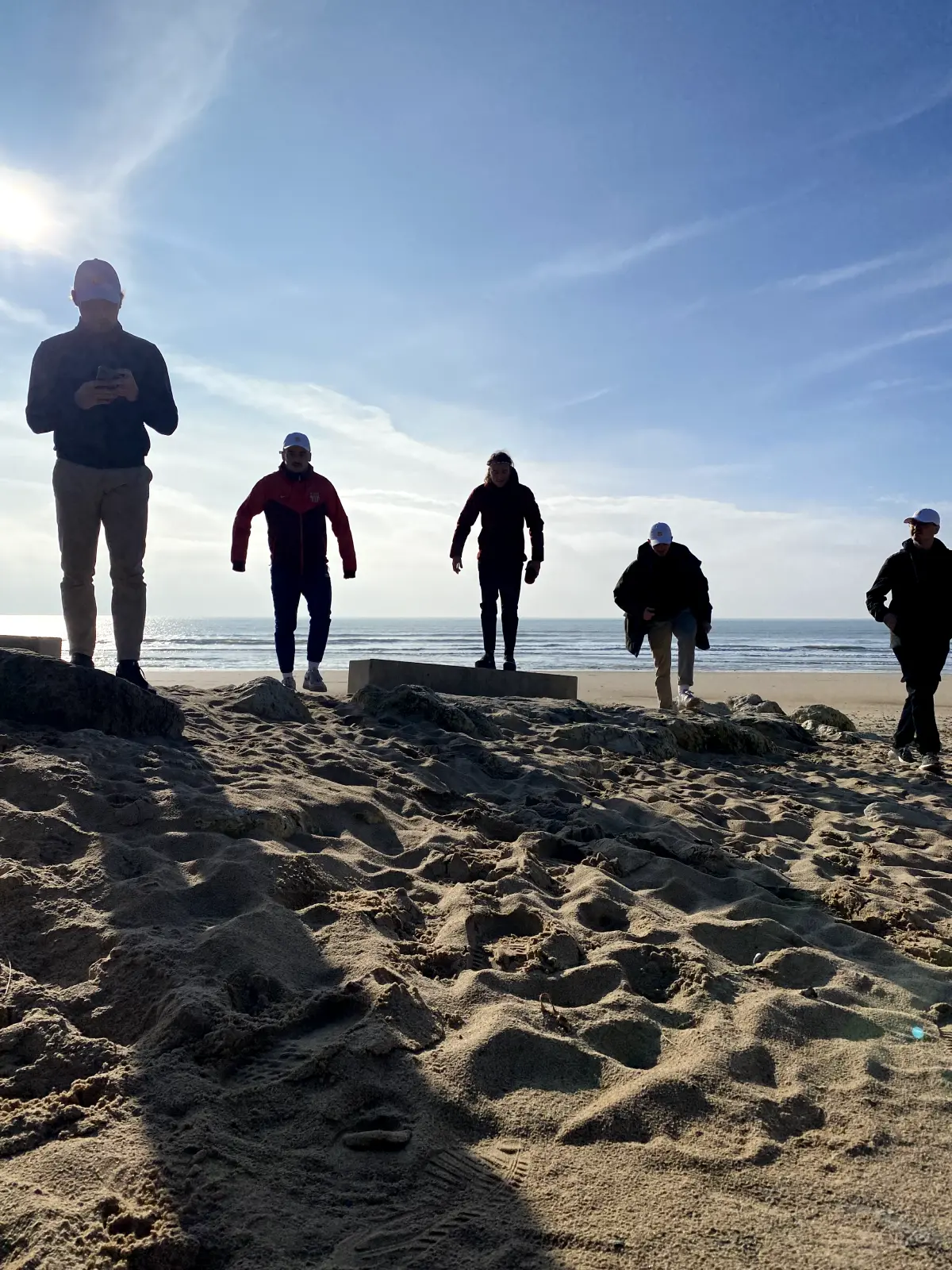 L'équipe Digidop sur la plage de l'ile de ré