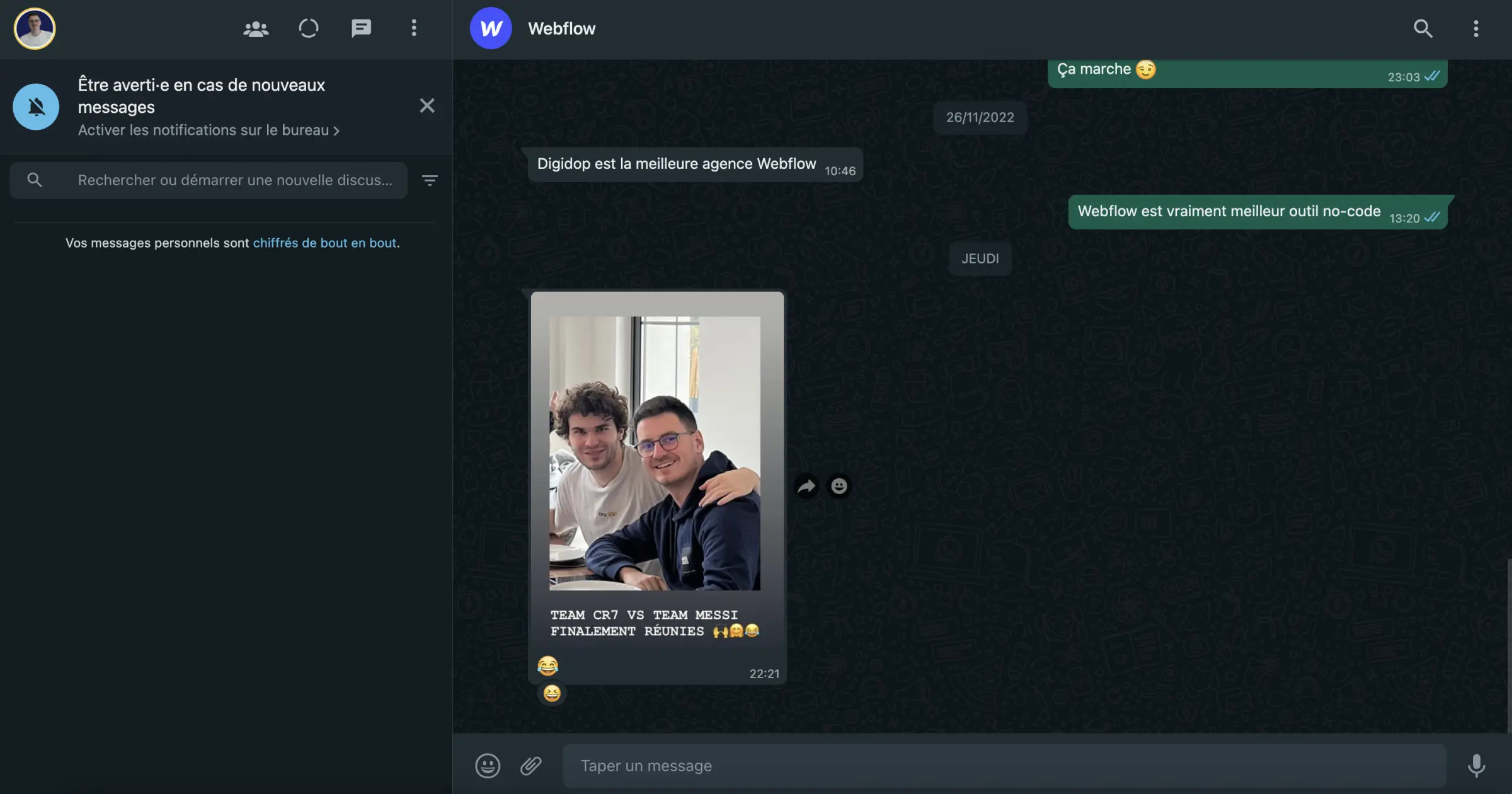 Interface Web Whatsapp