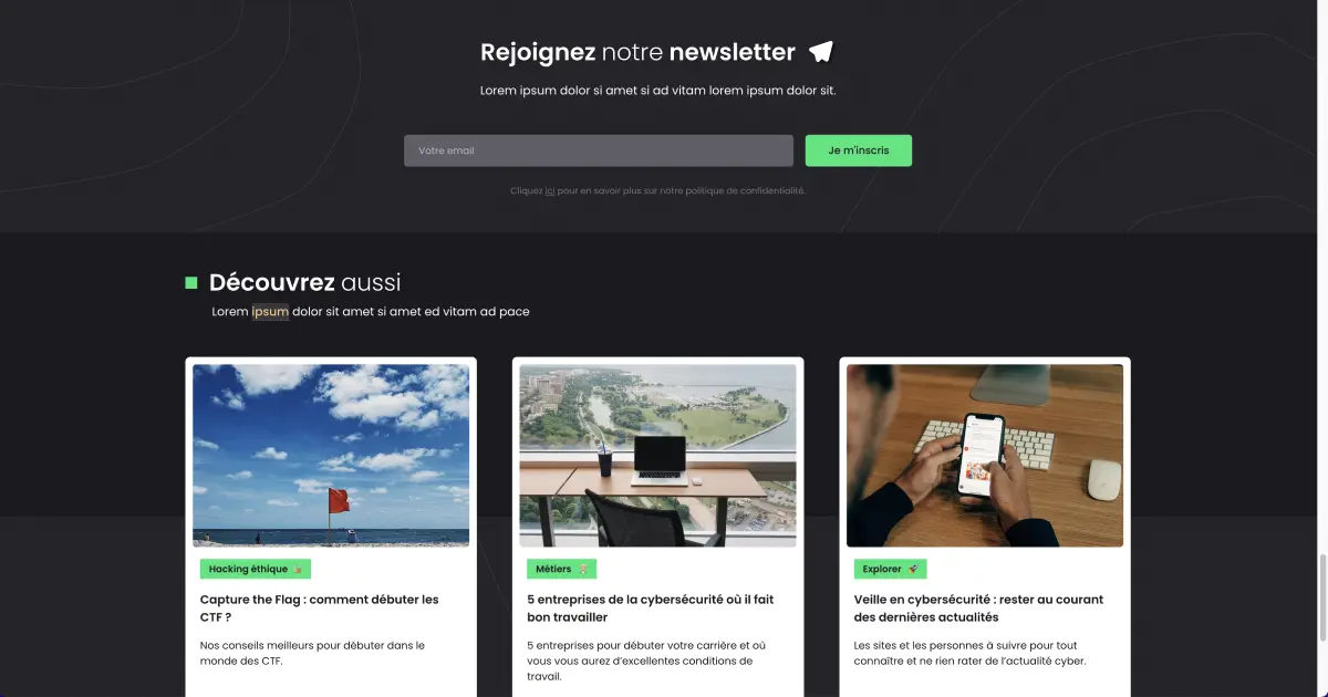 section blog du blog cyber cafe