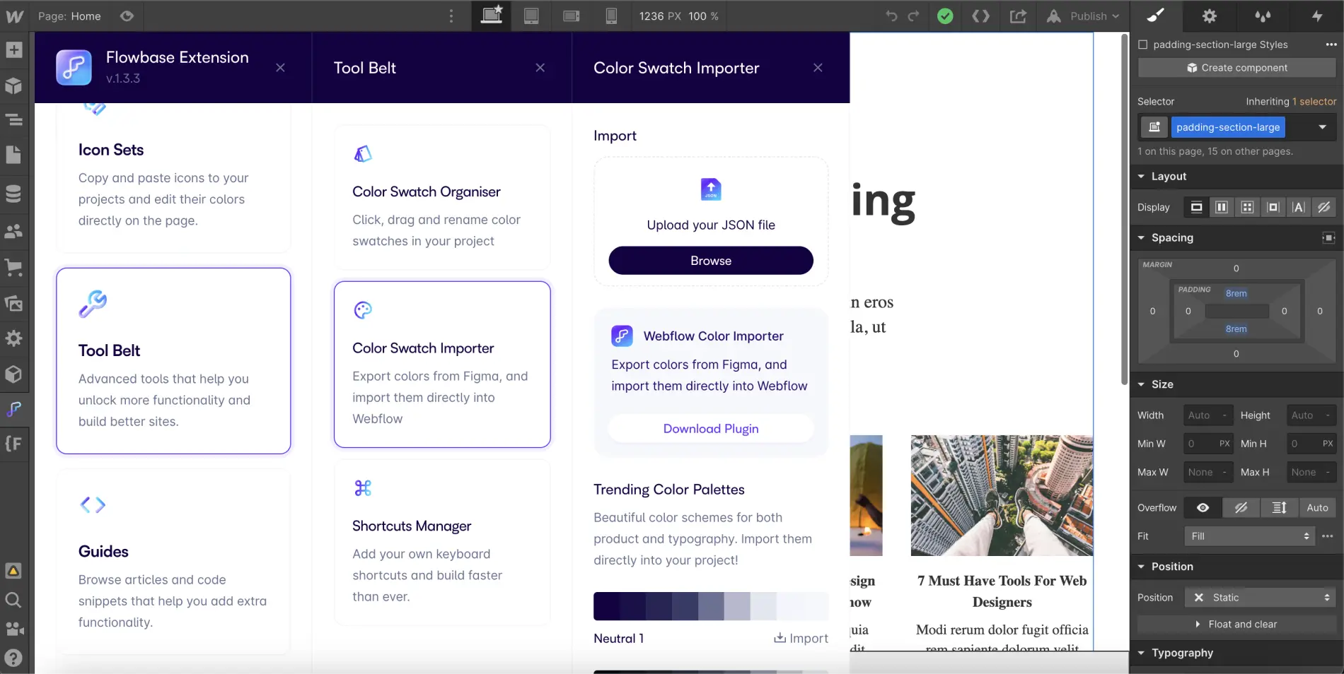 Flowbase Chrome Extension Webflow