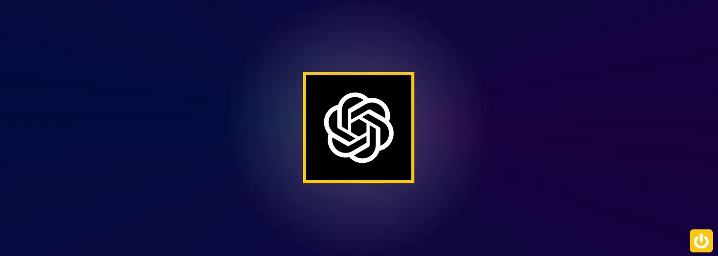 Logo Chat-GPT avec gradient en arrière plan
