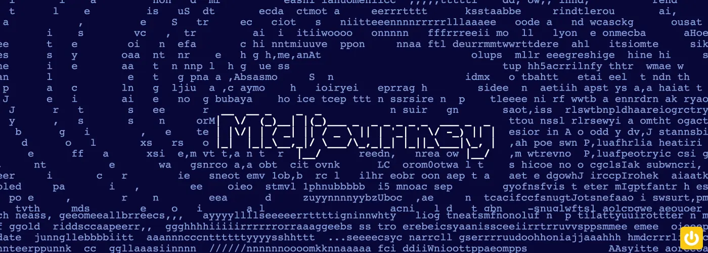 bannière avec fond bleu plusieurs lettres aléatoires, logo de l'ia midjourney et power jaune digidop