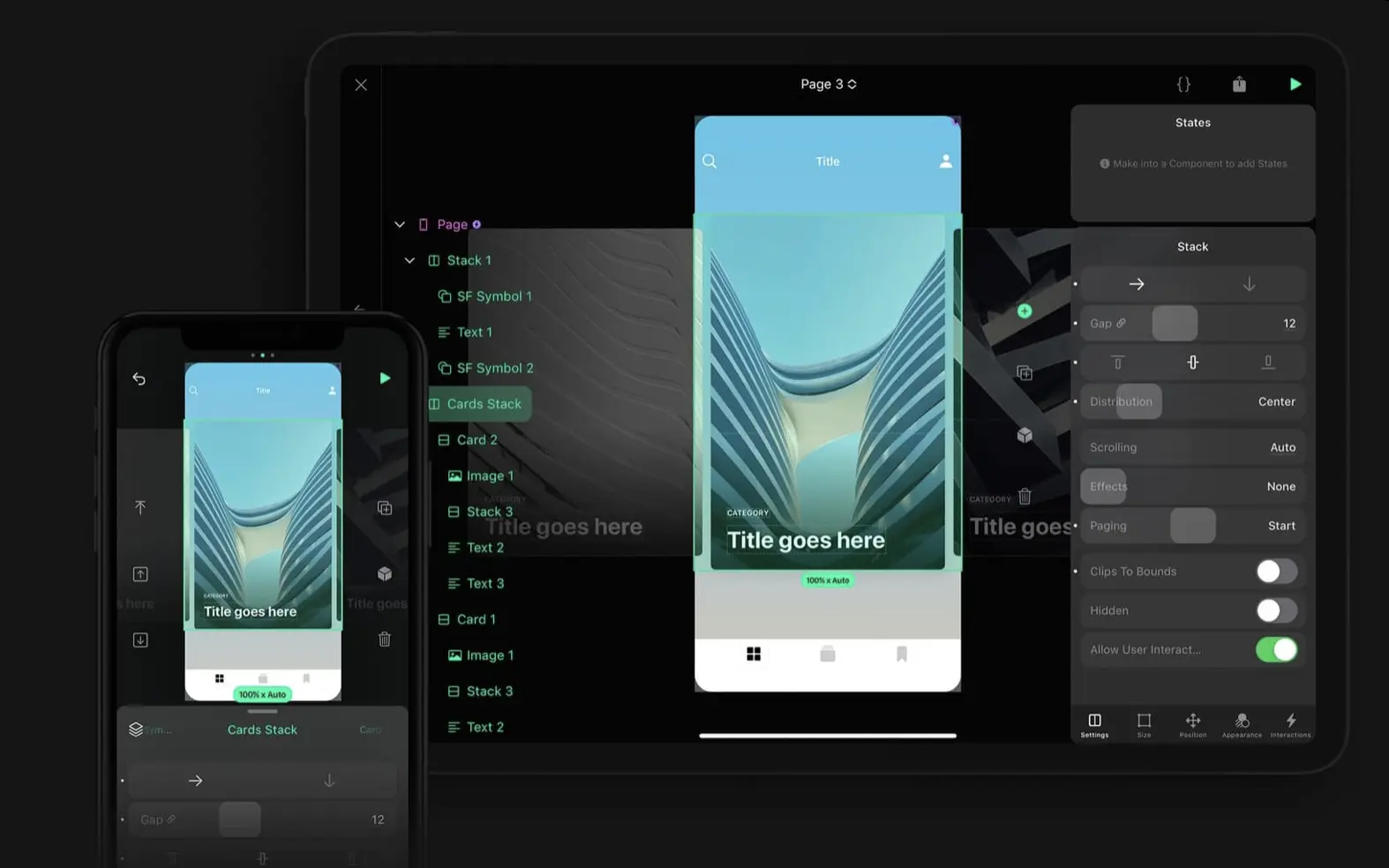 prototypage sur IOS avec Play