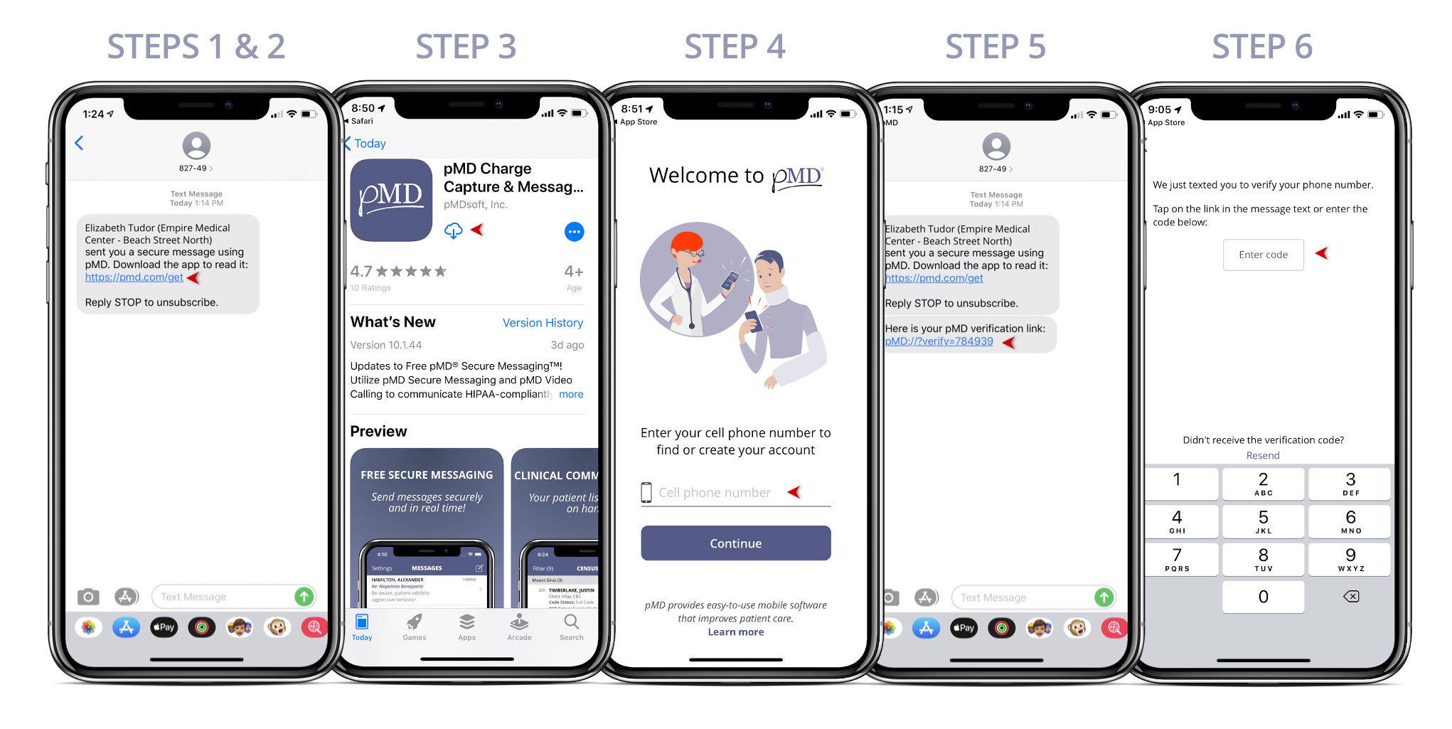 Telehealth App for Patients pMD