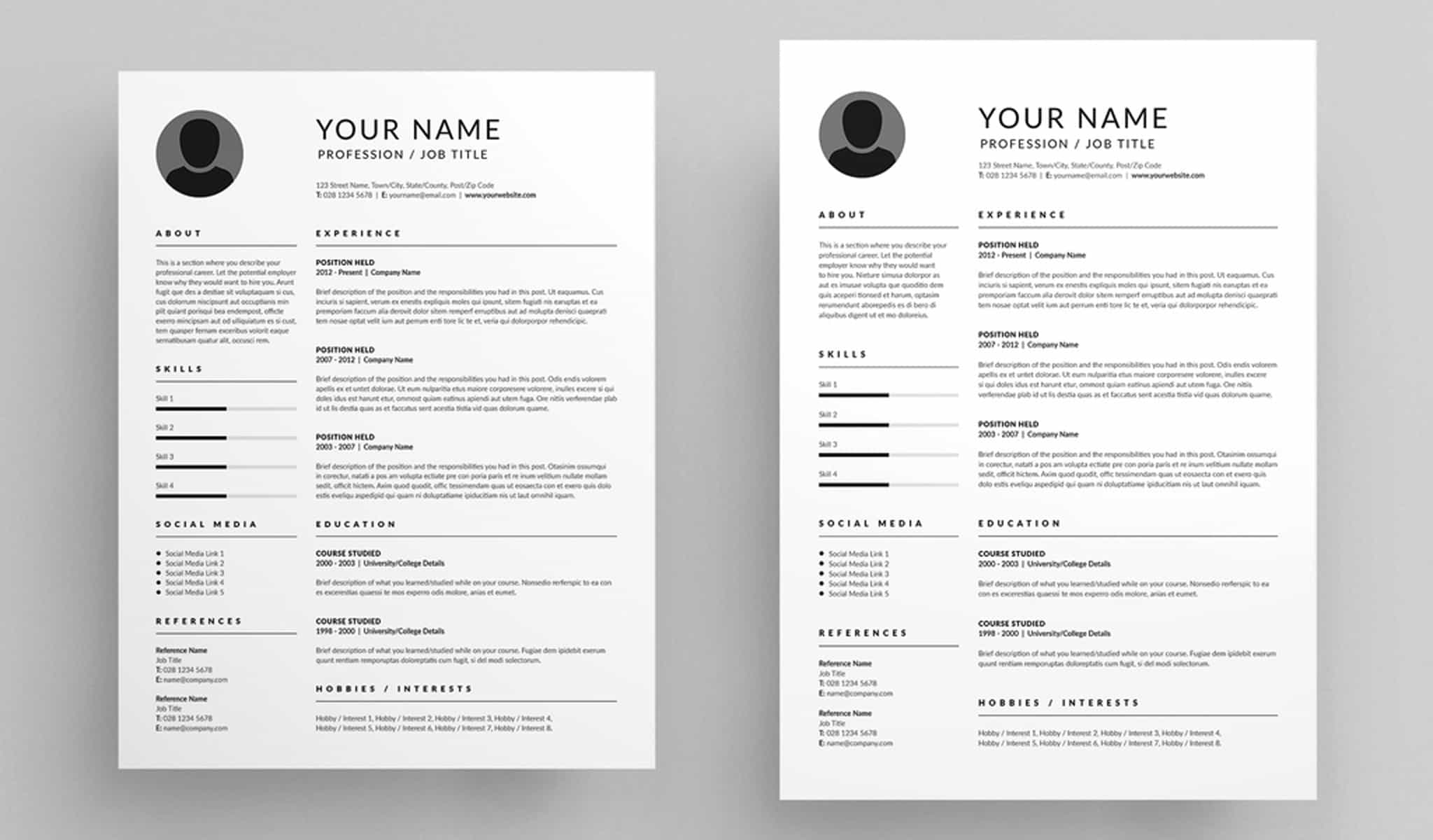 The 100 Indesign Resume Templates You Need In 2023 | Redokun Blog