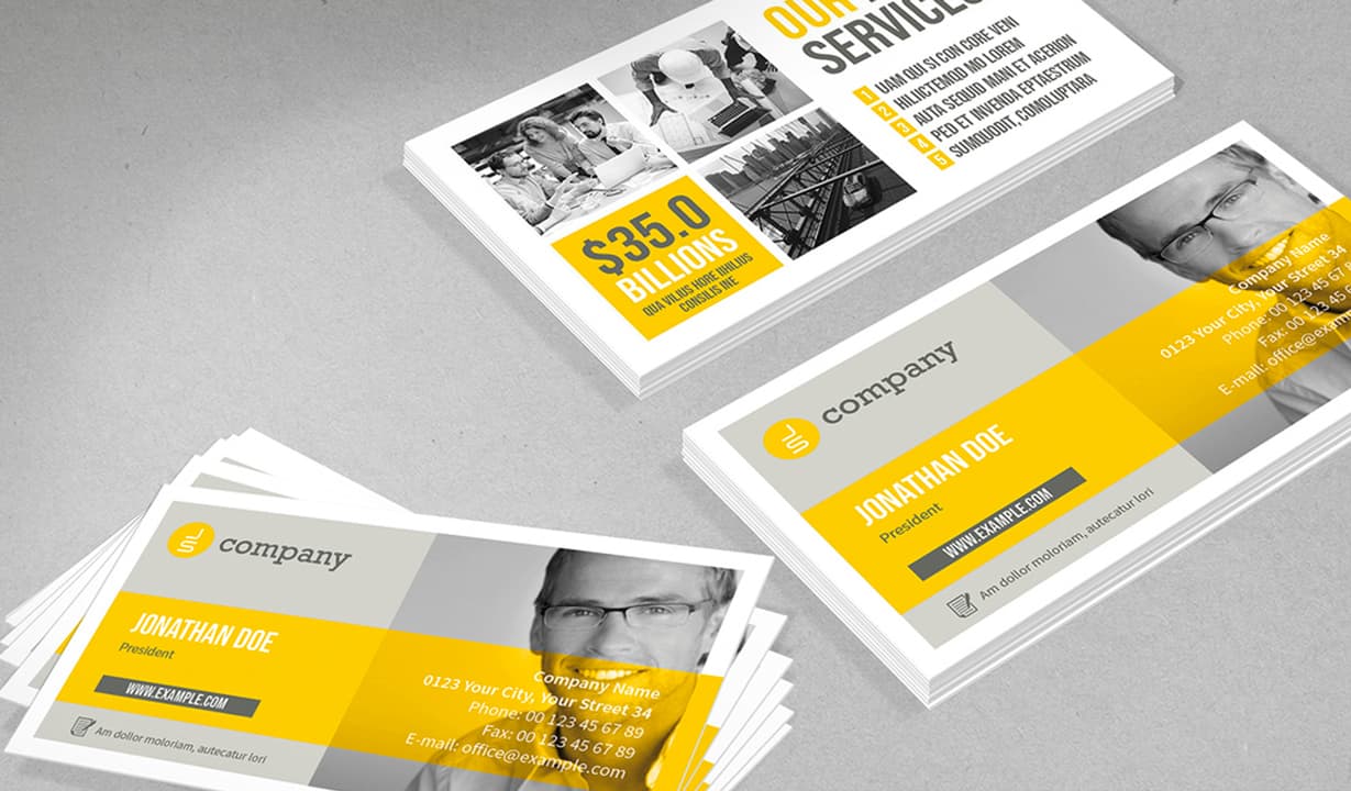 100 Fresh InDesign Business Card Templates | Redokun Blog