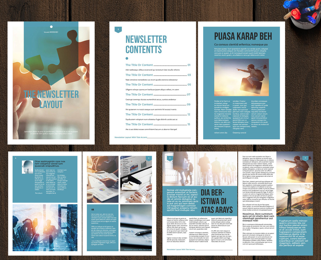 50 Modern InDesign Newsletter Templates | Redokun Blog