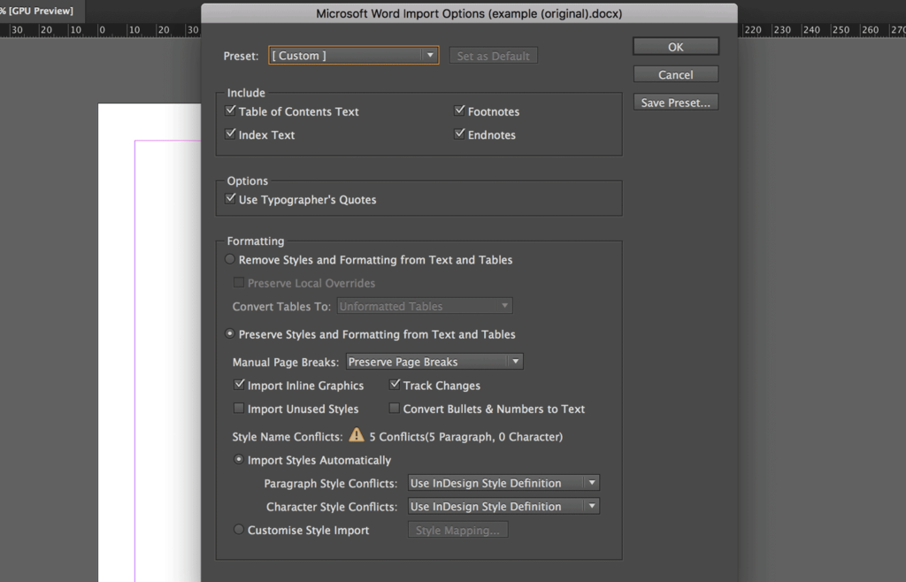 Растеризация в фотошопе. Import options. Indesign импорт текста. Save wave. Postgres экспорт database в csv.