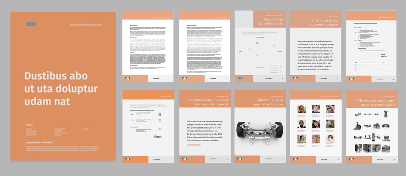 presentation folder template indesign