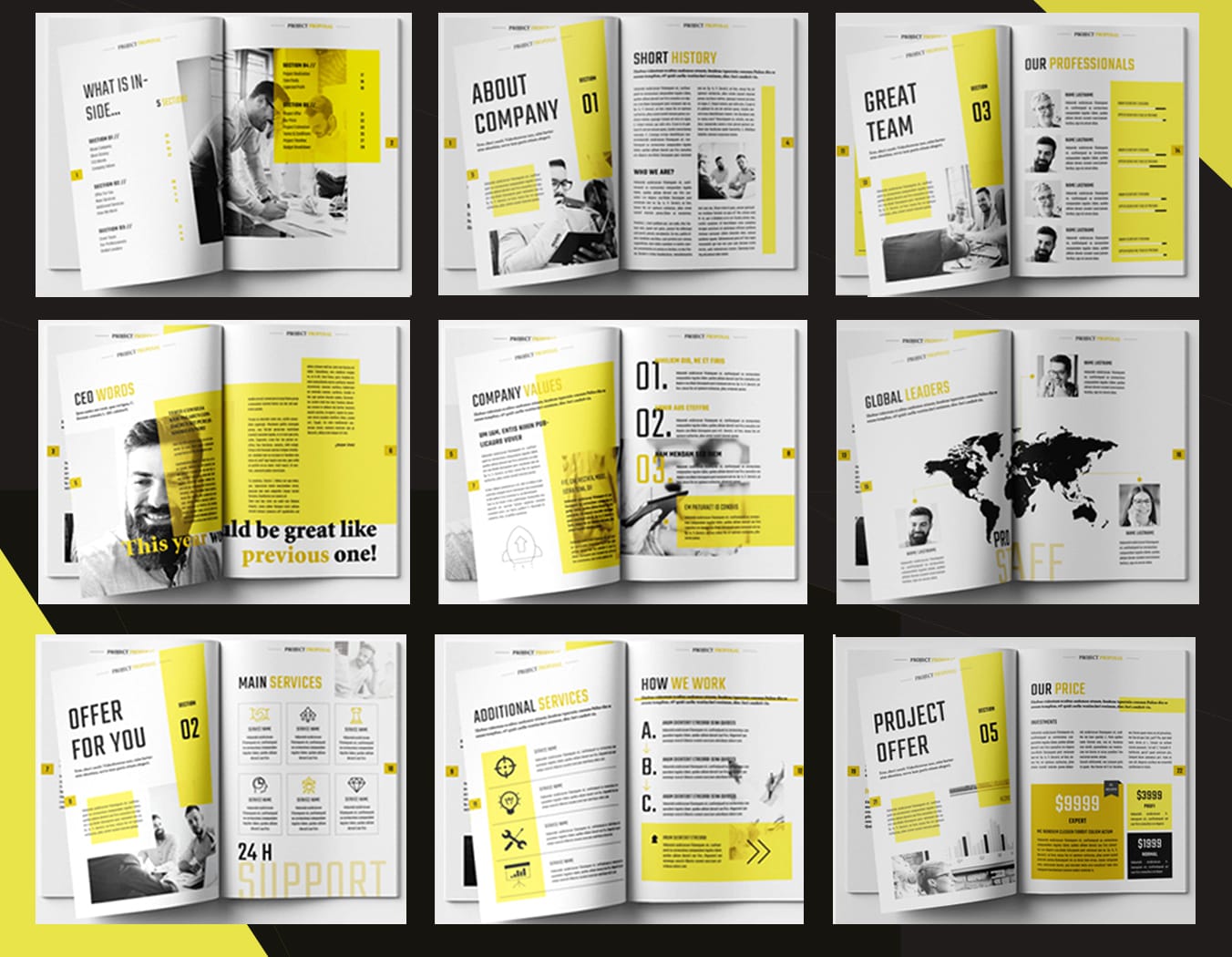 presentation folder template indesign