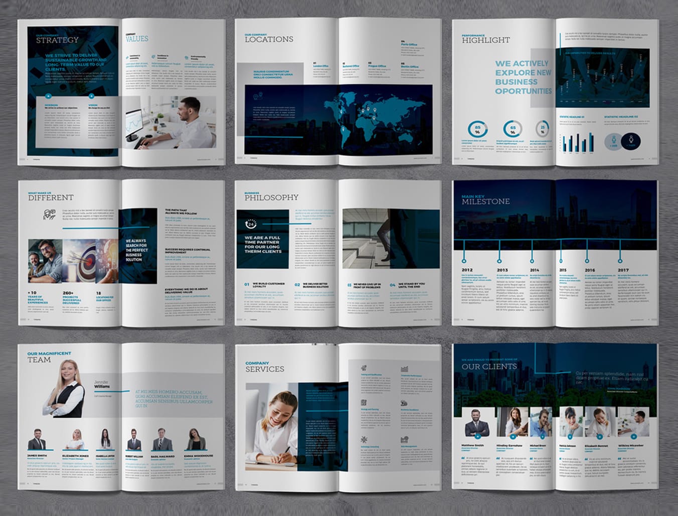 presentation folder template indesign