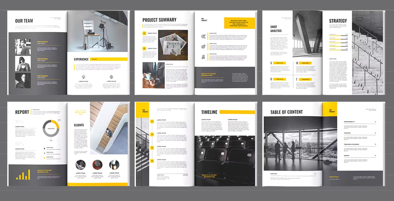 presentation folder template indesign