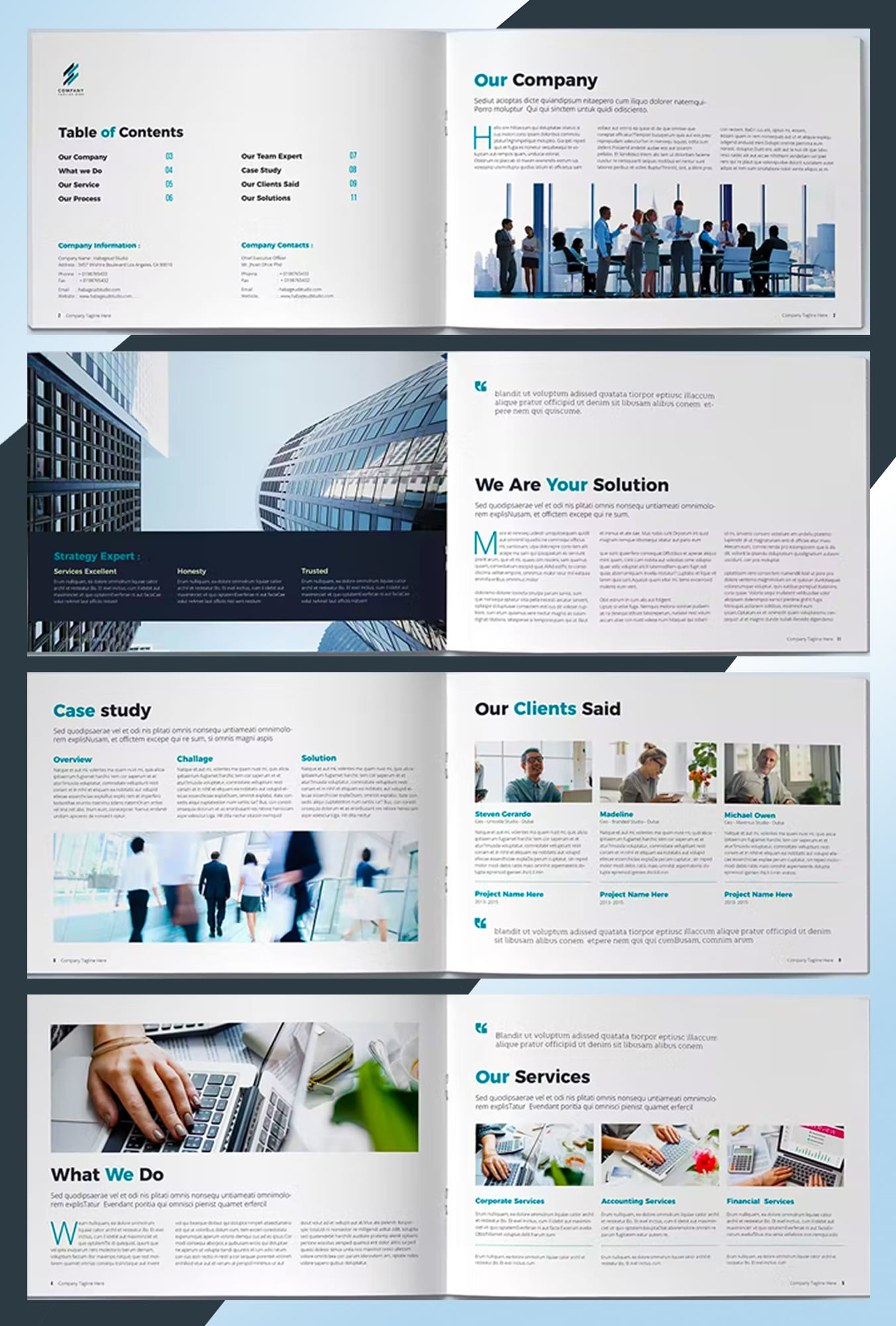 presentation folder template indesign