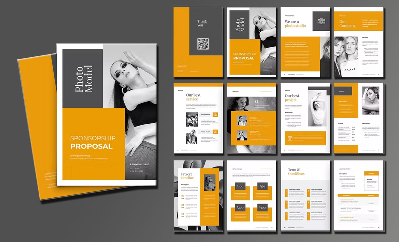 presentation folder template indesign