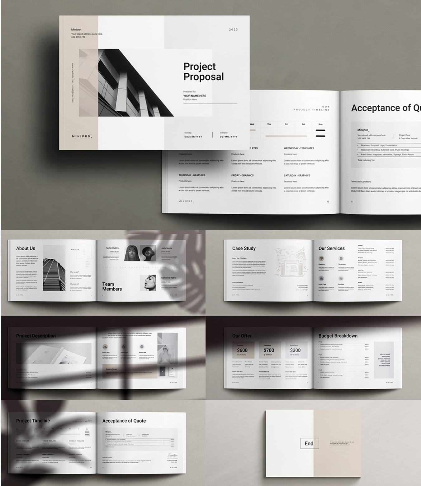 presentation folder template indesign