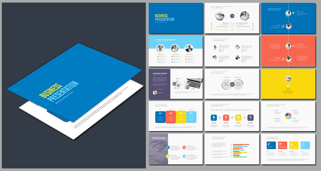 presentation folder template indesign