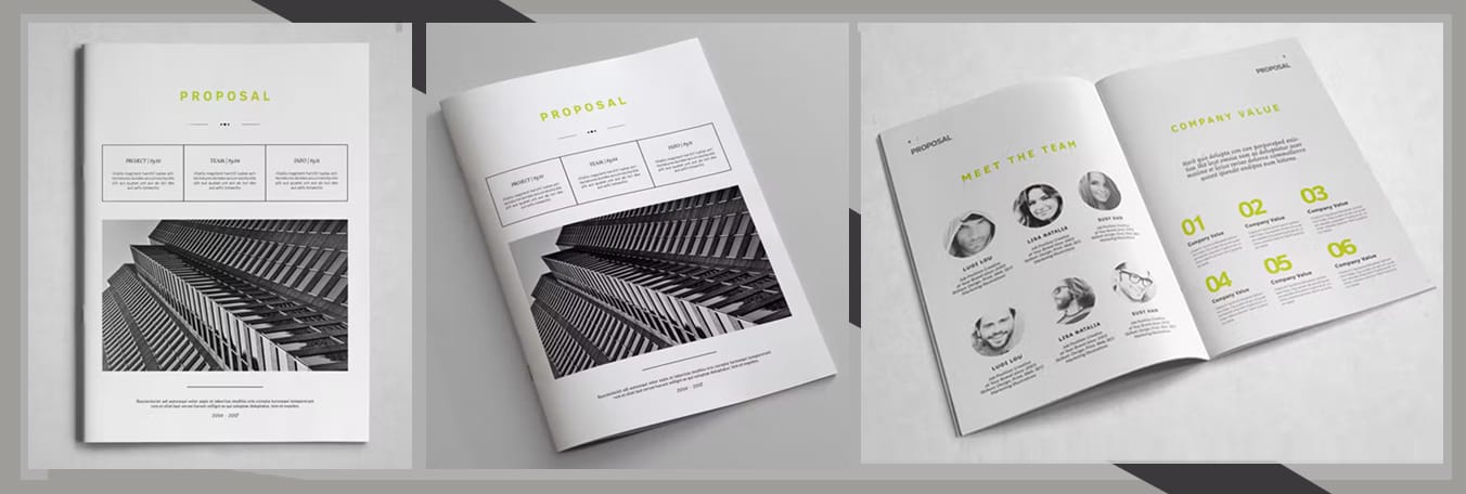 presentation folder template indesign