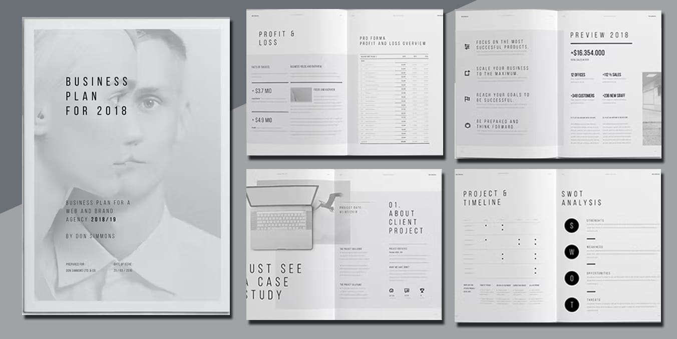 presentation folder template indesign