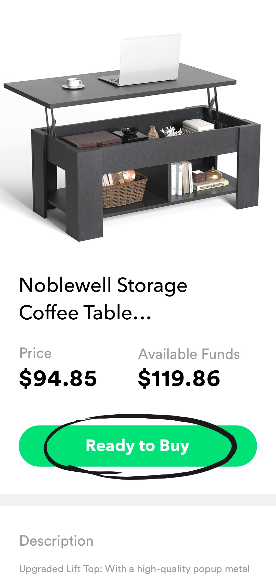 Monorail wishlist item is ready to buy