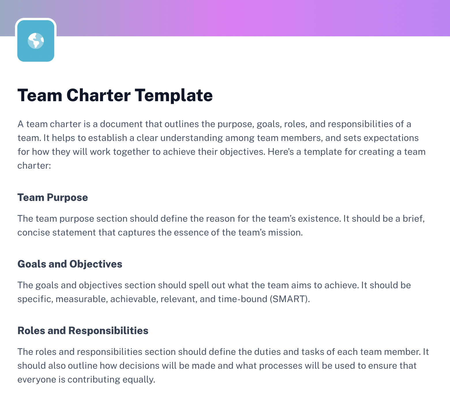 What Is A Team Charter Why Is It Important How To Create One Scribe