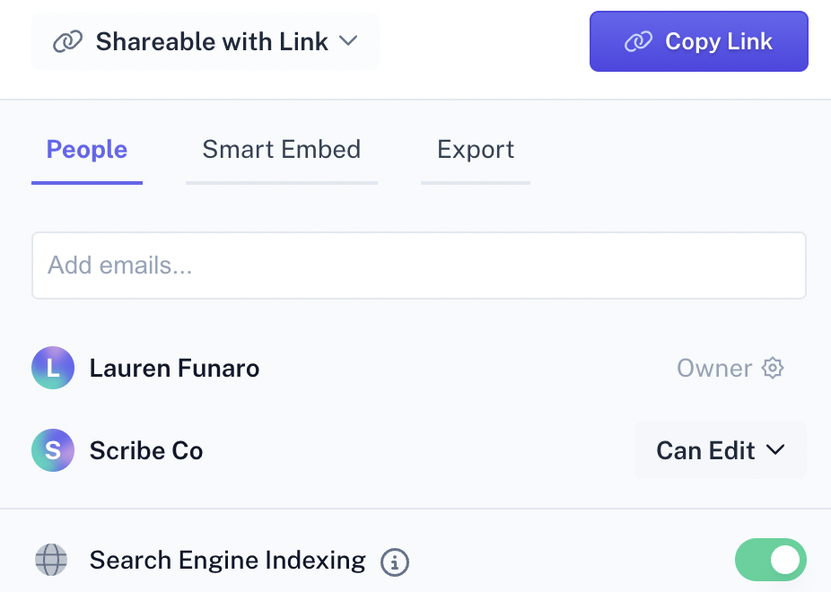 Share Process Workflows - Scribe