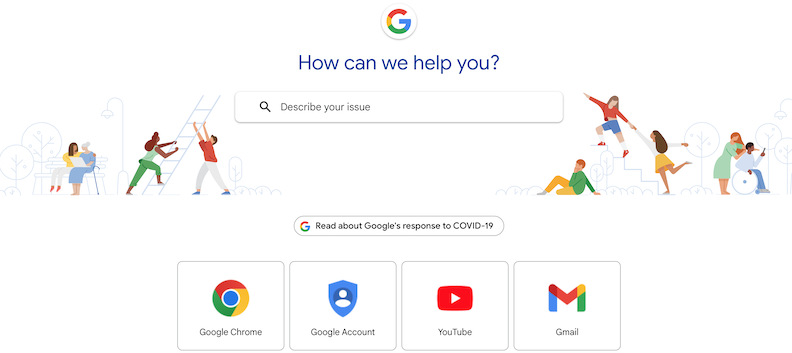 Google Support user guide examples