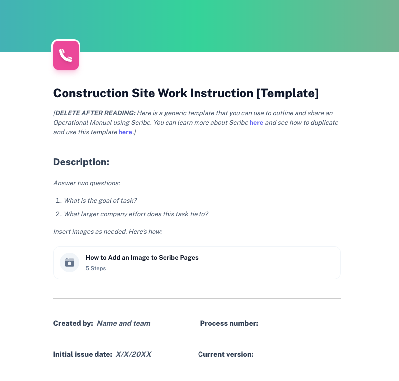 What Are Work Instructions Templates? (+6 Free Templates) Scribe