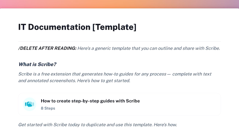 Types of Software Documentation & Free Templates | Scribe