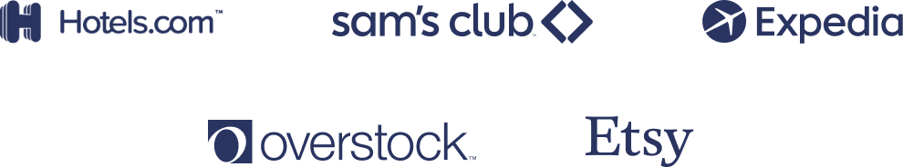 PostTap partner logos for Hotels.com, Sams Club, Expedia, Overstock and Etsy.