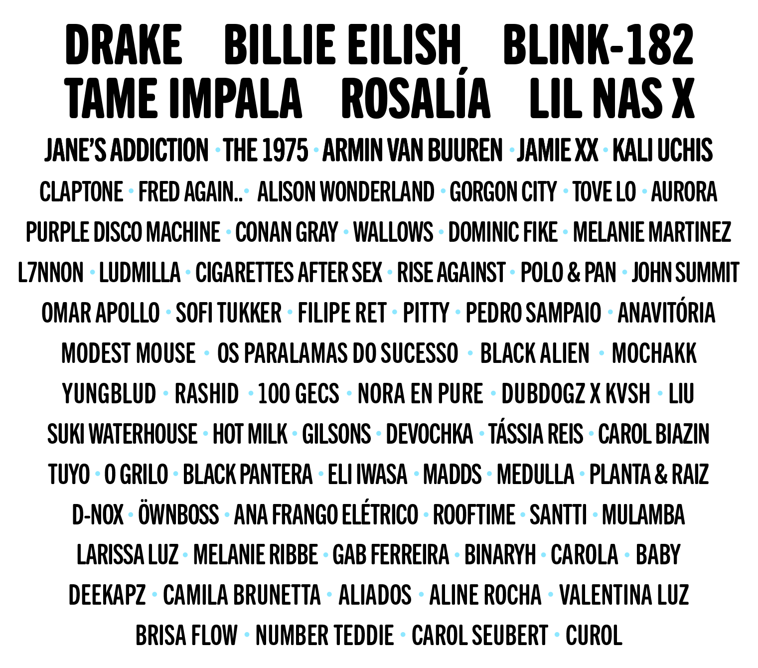 Lollapalooza Brasil | 24, 25 e 26 de março de 2023 • São Paulo