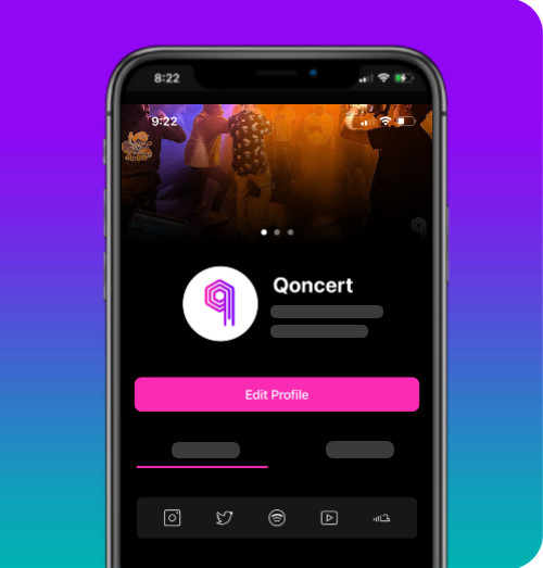 register an account on qoncert app