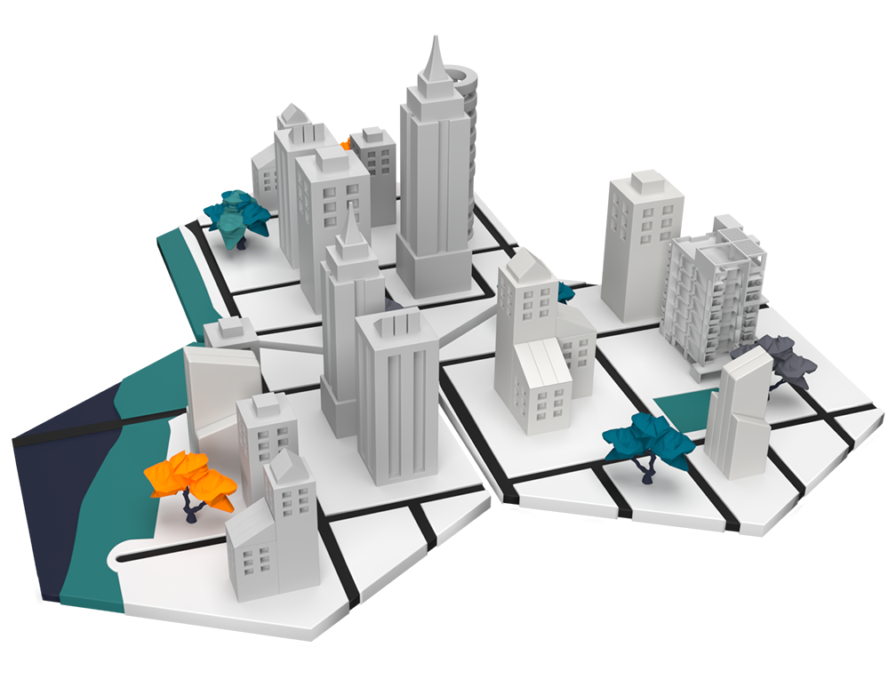 Three tile city