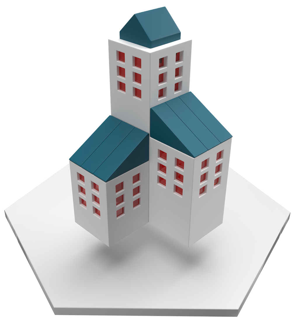 Industrial building, three tier
