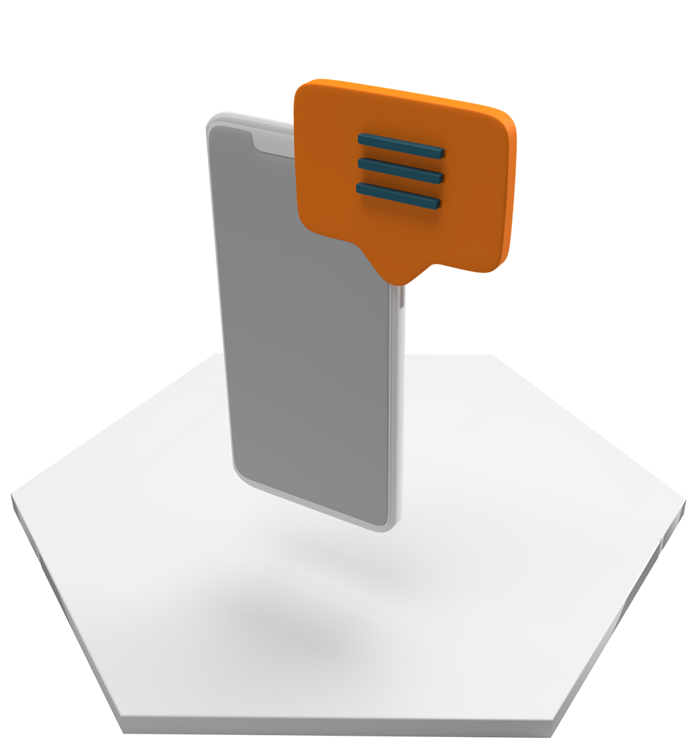 Cell phone with a text blip