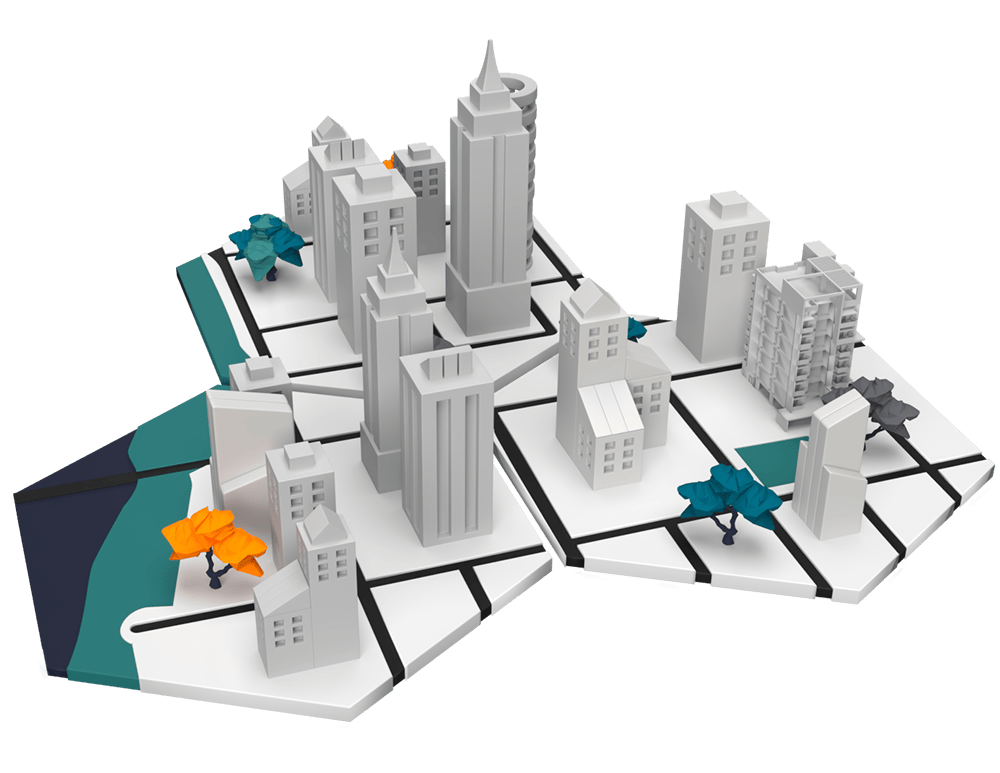 Three tile city