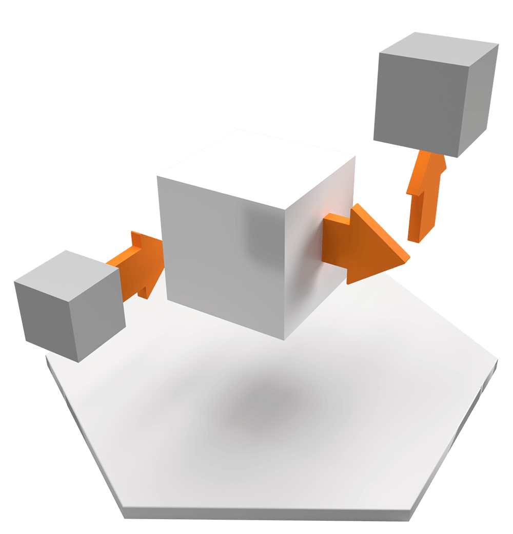 Three logistics blocks