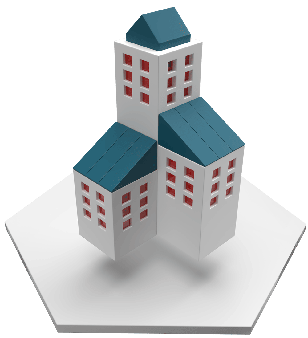 Industrial building, three tier