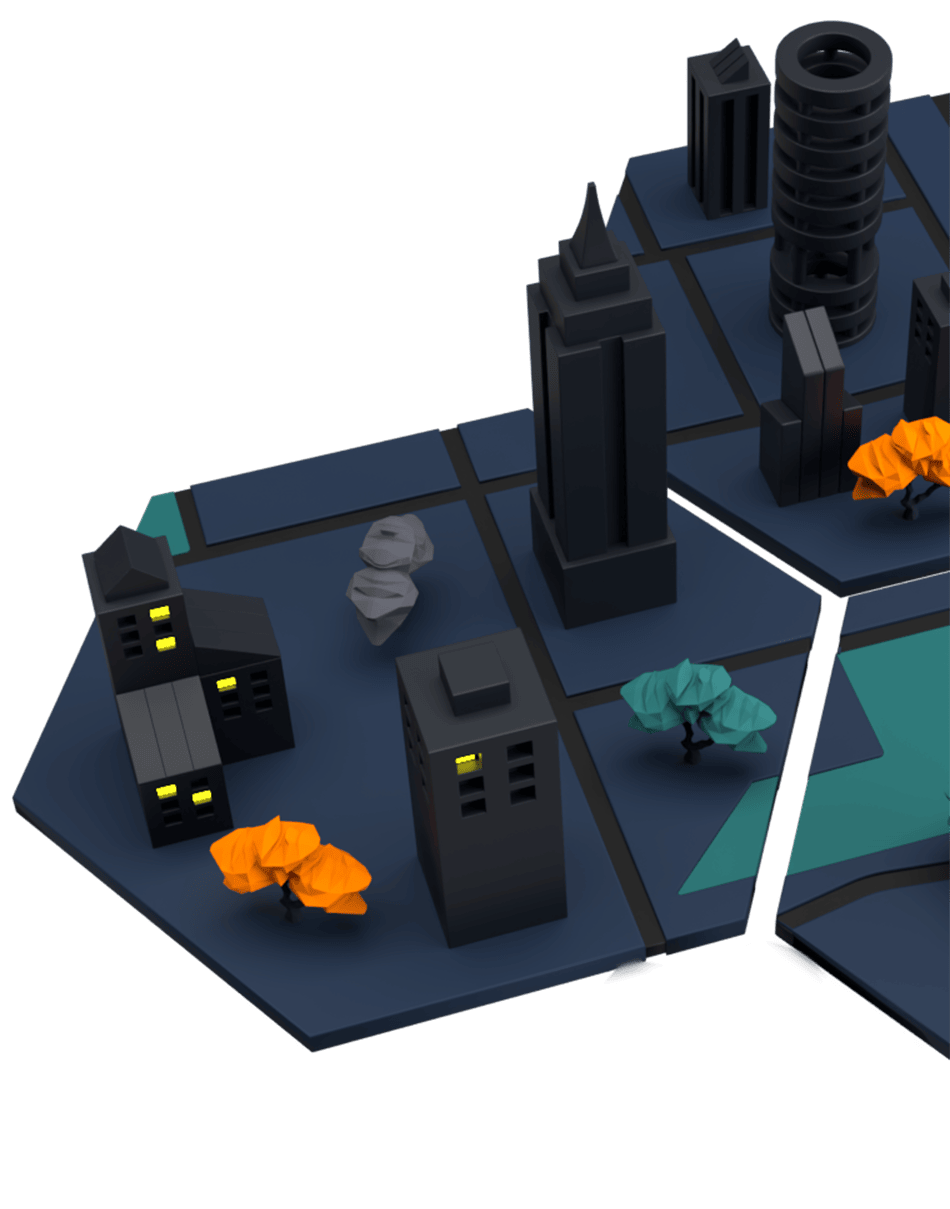 Map at night view 4