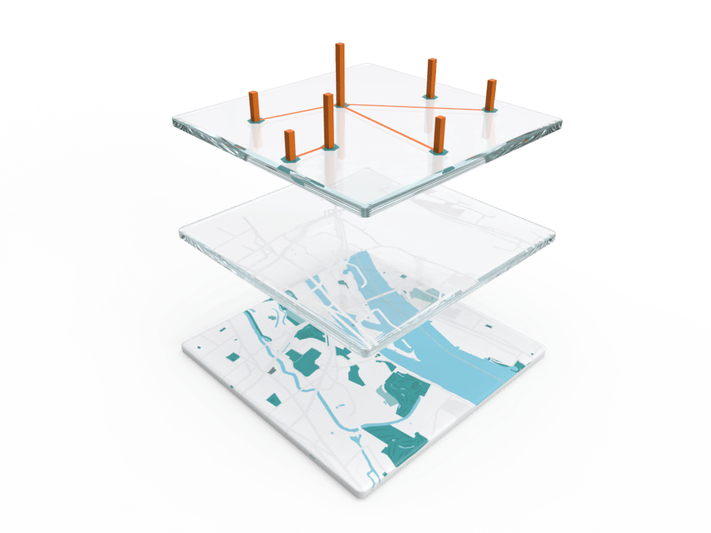 A 3d visualization of migration patterns map