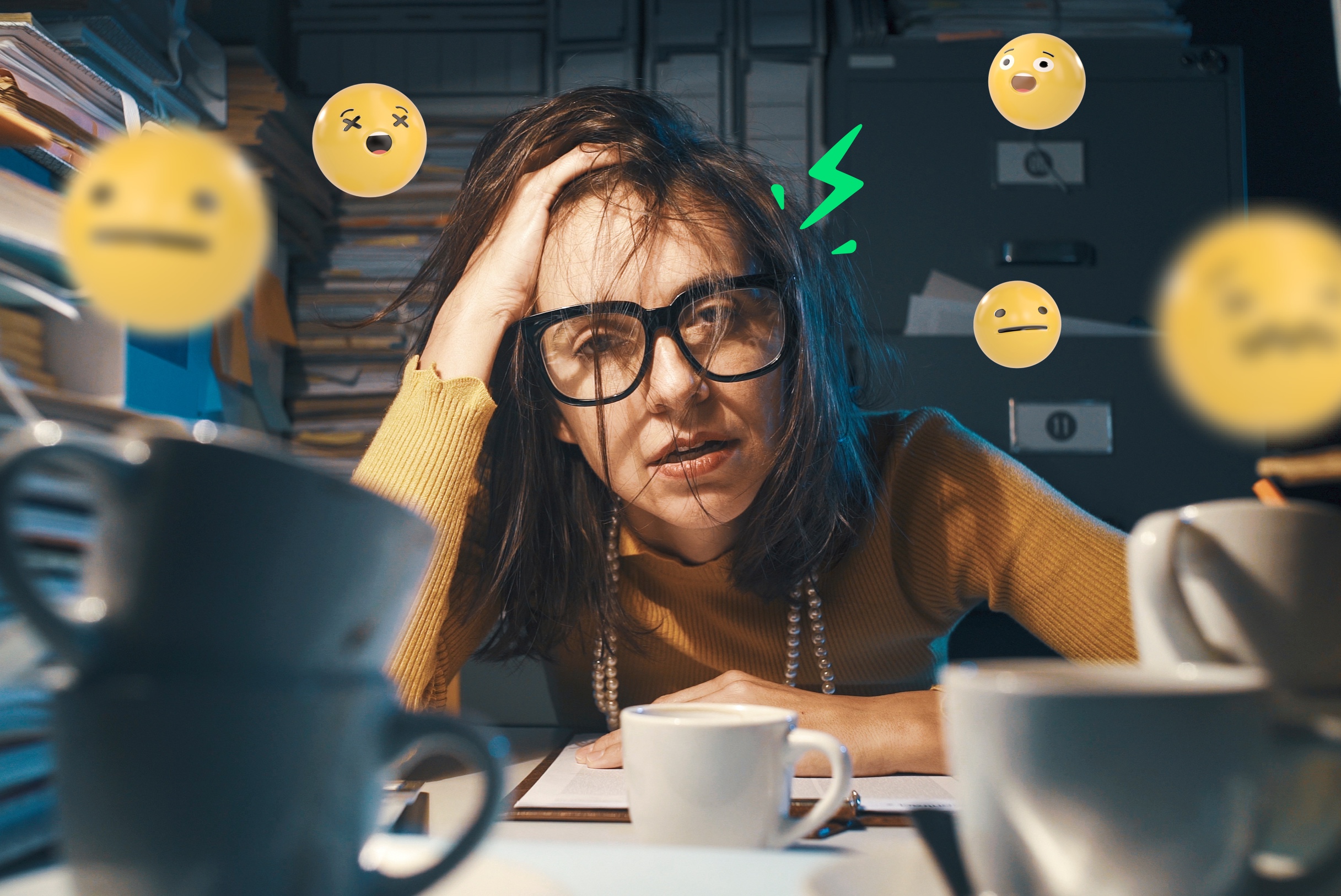Person holding their head in duress to show the effects of financial stress and mental health.