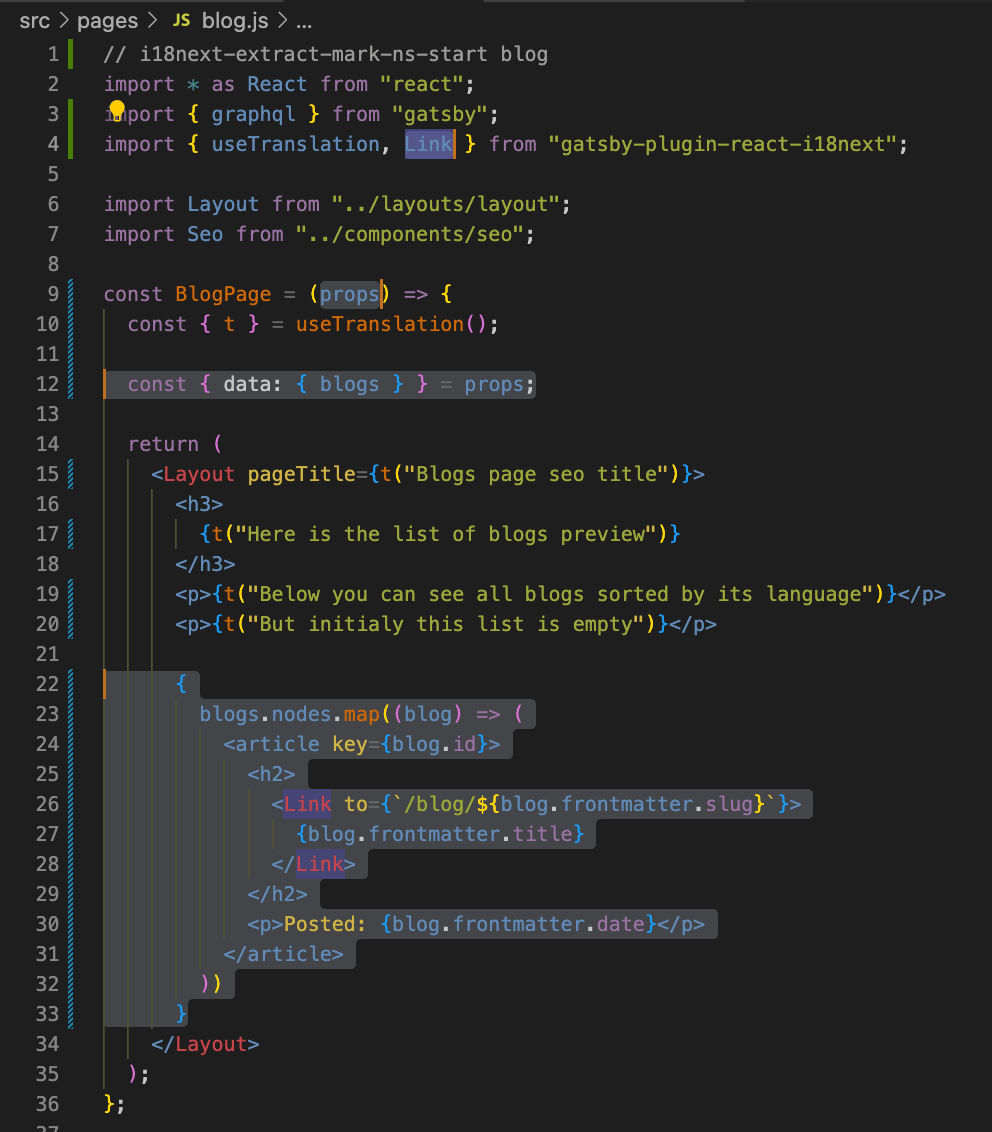 Translation of static pages and .mdx files pages in a Gatsby project ...