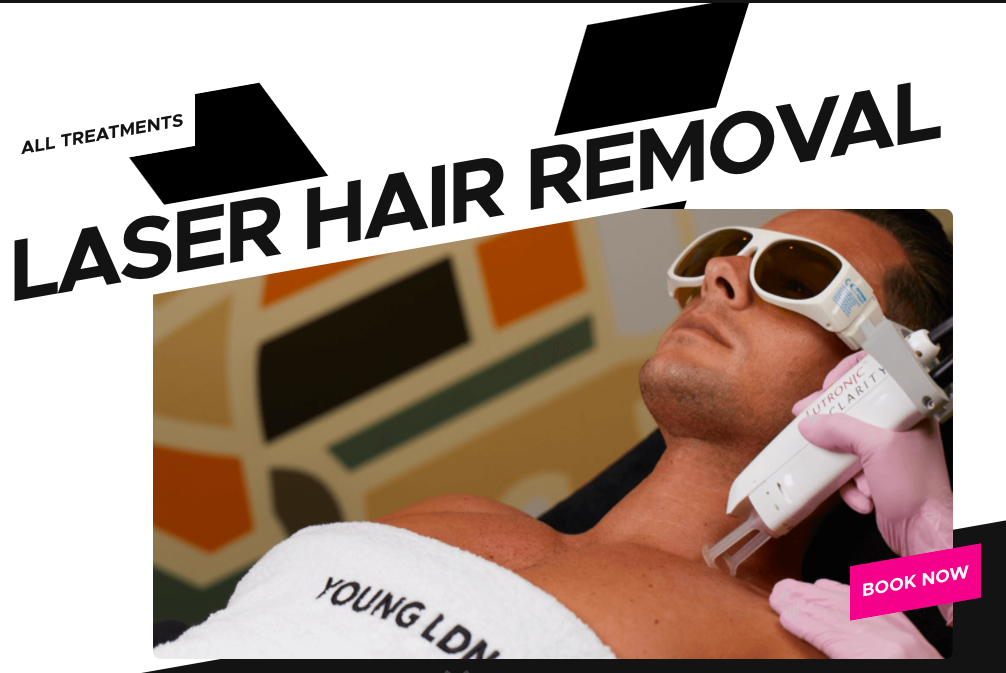 Laser hair removal treatments Young LDN