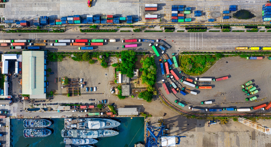image of freight containers: a key part of the supply chain